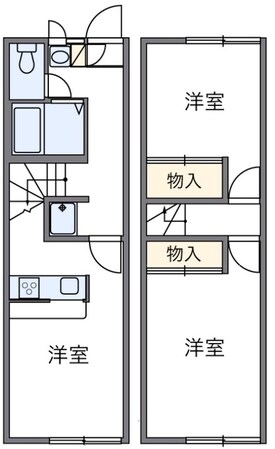 レオパレス大南の物件間取画像